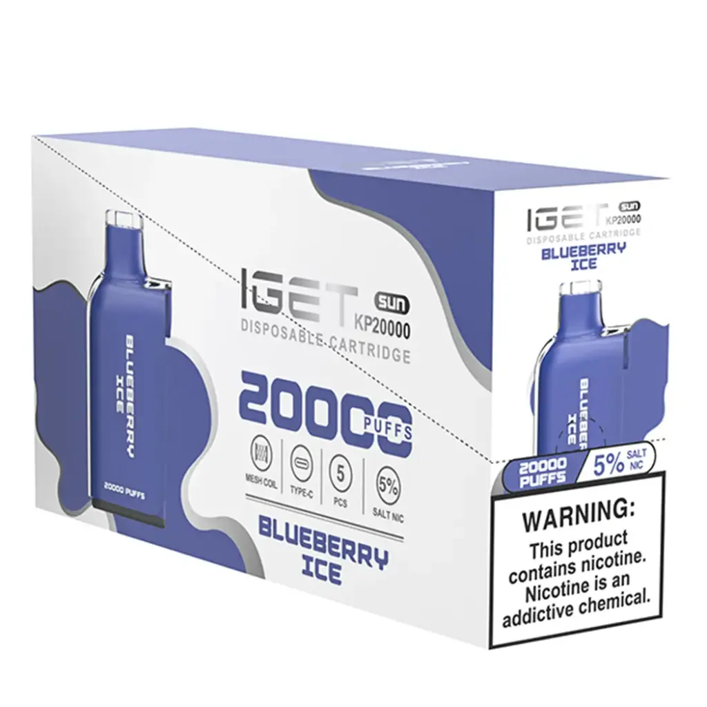IgetPod 5pk 5% 20k Blueberry Ice Box (6936927634674)
