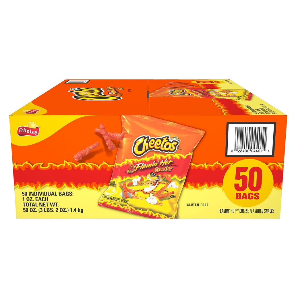 Fritolay 50pk 1oz Cheetos Flamin Hot Box (028400044011)