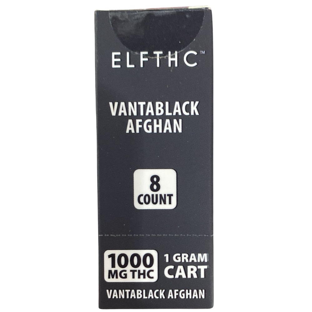 ELF THC 1000 MG VANTABLACK AFGHAN 8 COUNT (728633591077) 