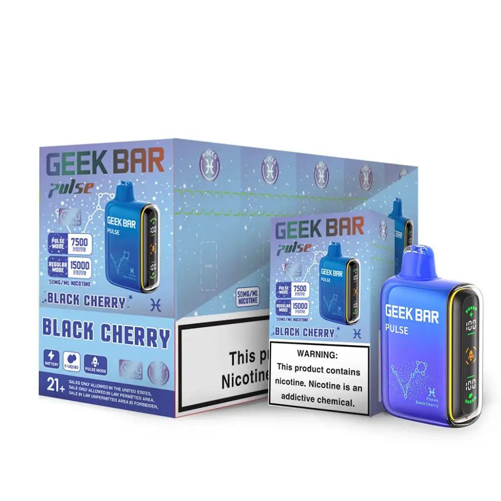 GeekBarPulse 5pk 5% 15k Black Cherry Box (810125436802) Unit (810125436758)