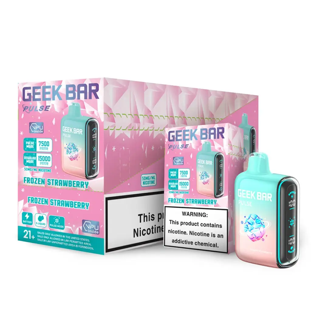 GeekBarPulse 5pk 5% 15k Frozen Strawberry Box (810125439131) Unit (810125439124)