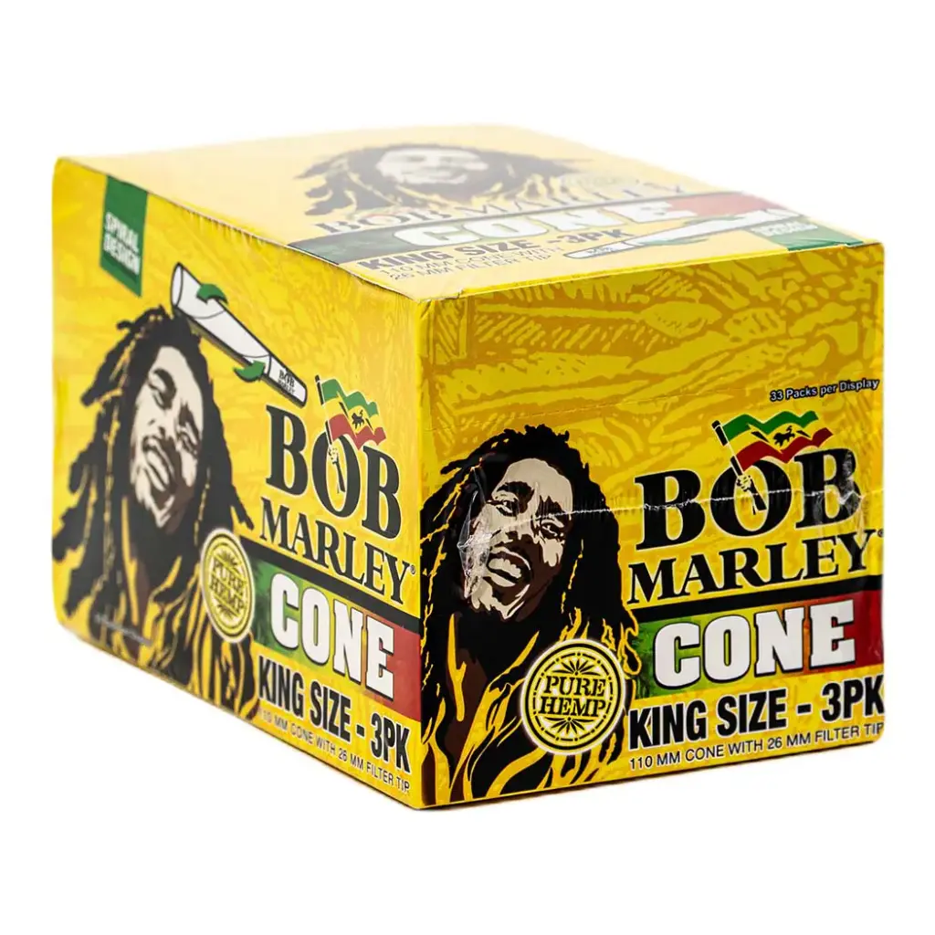 BOB MARLEY CONE KING SIZE 3PK (10857545012022)UNIT (857545012025)