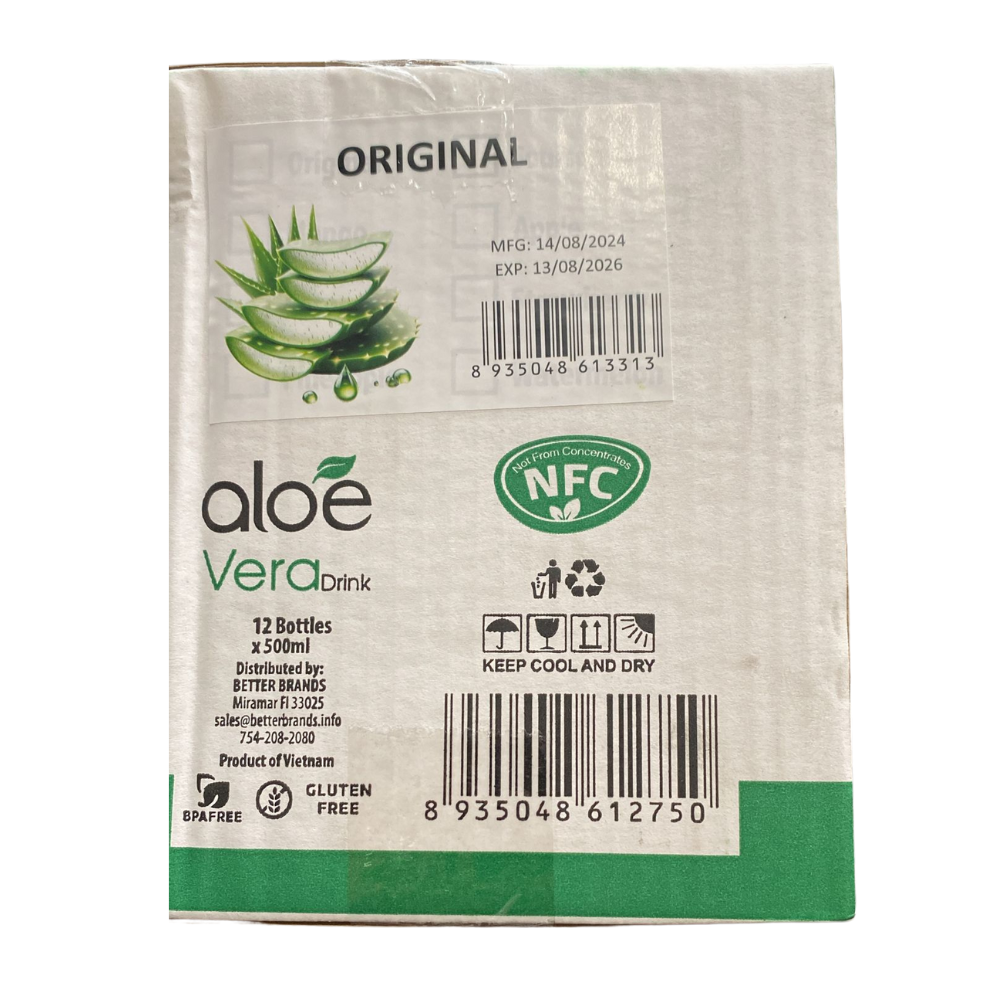 Truelife Aloe Vera 12pk 500ml Original Box (8935048613313)