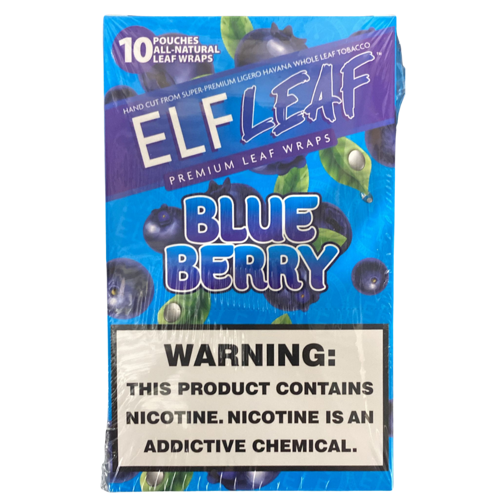 ElfLeaf Cigar Wrappers 2x10 Pack Blue Berry Box (614998112616)