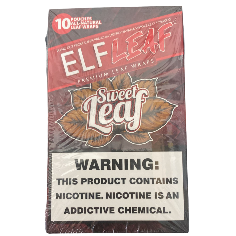 ElfLeaf Cigar Wrappers 2x10 Pack Sweet Leaf Box (614998112623)