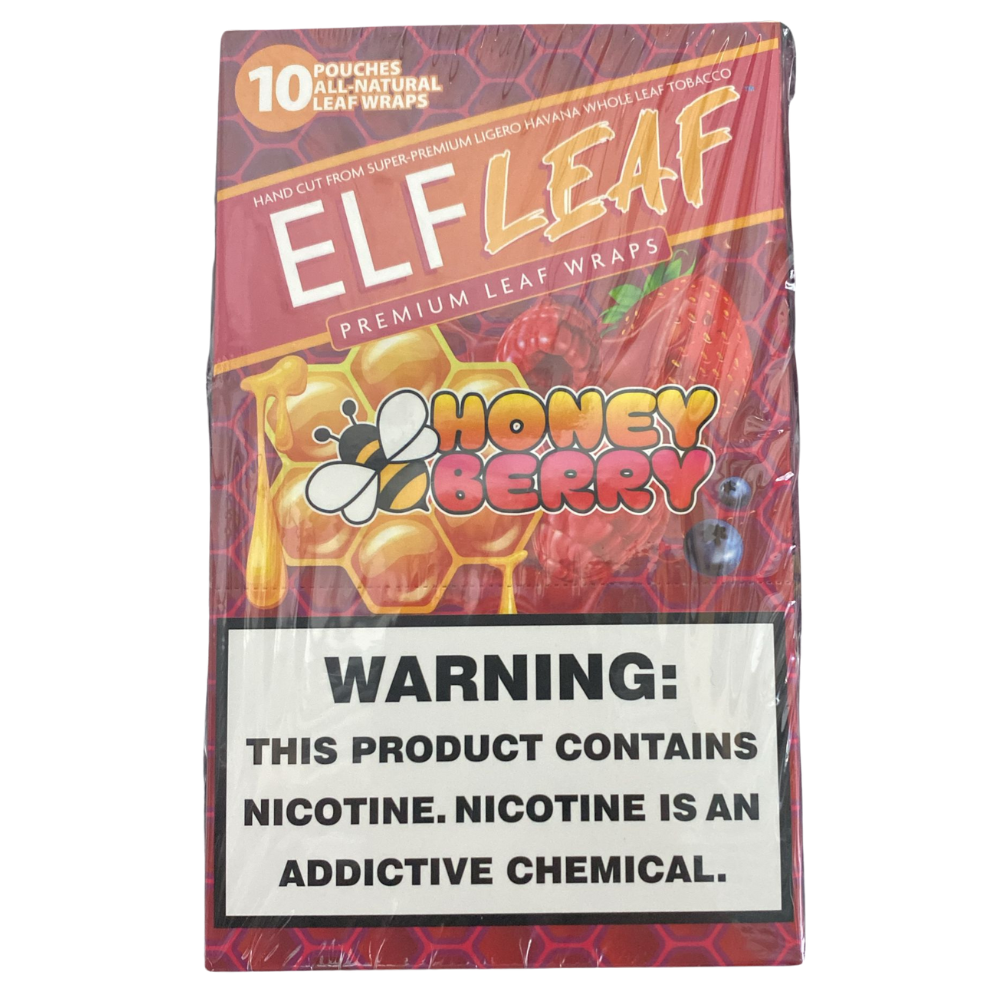 ElfLeaf Cigar Wrappers 2x10 Pack Honey Berry Box (614998112654)
