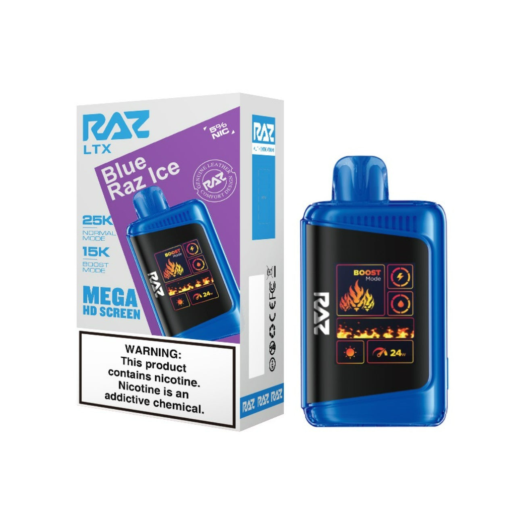 RazLtx 5pk 5% 25k Blue Razz Ice Box (6972866507693)