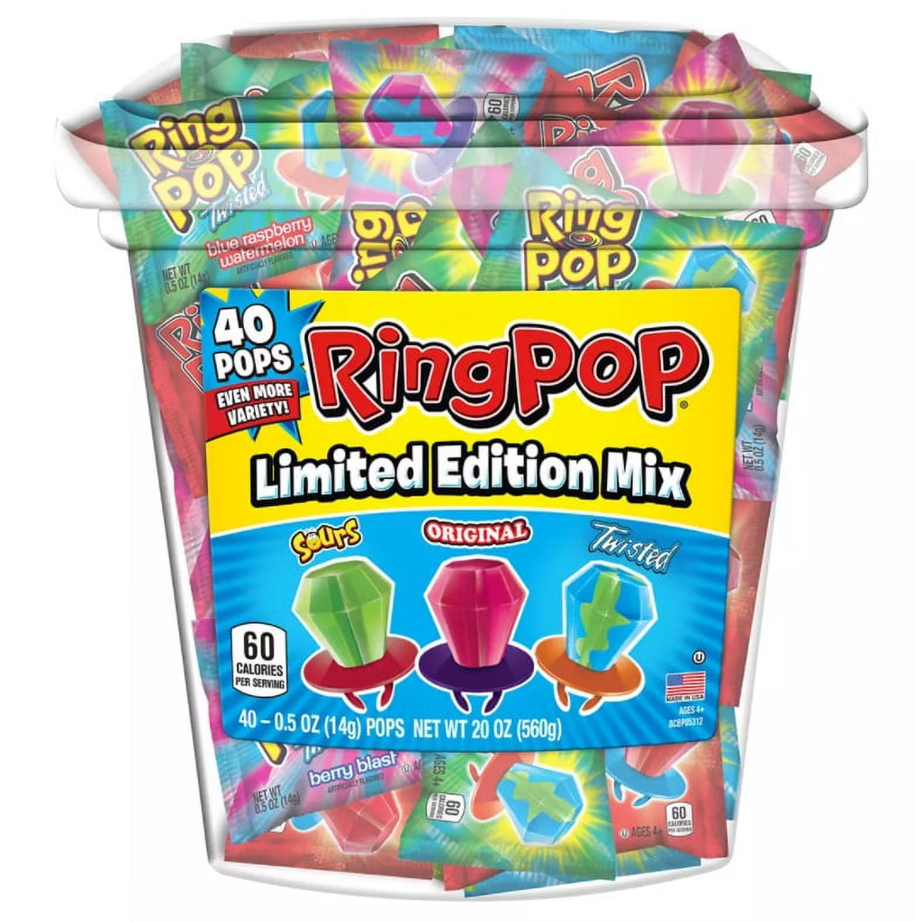 Ring Pops Limited Edition Mix Variety Box, 44 ct. (041116011894) 