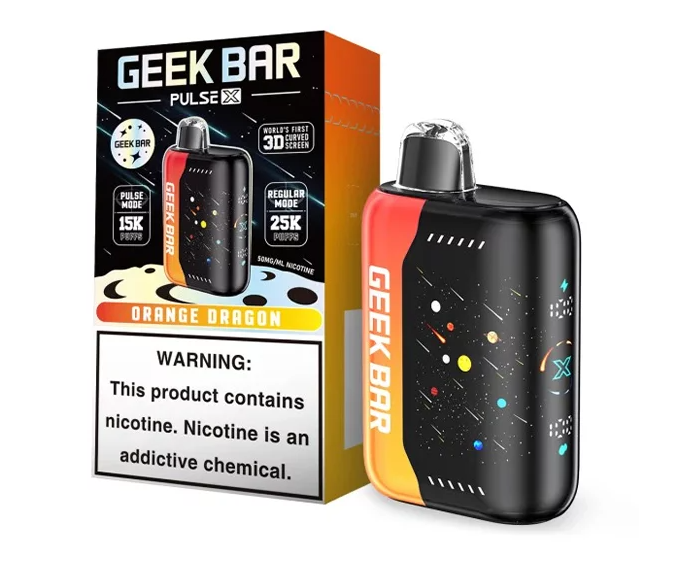 GeekBarPulseX 5pk 5% 25k Orange Dragon Box (6977863391474)