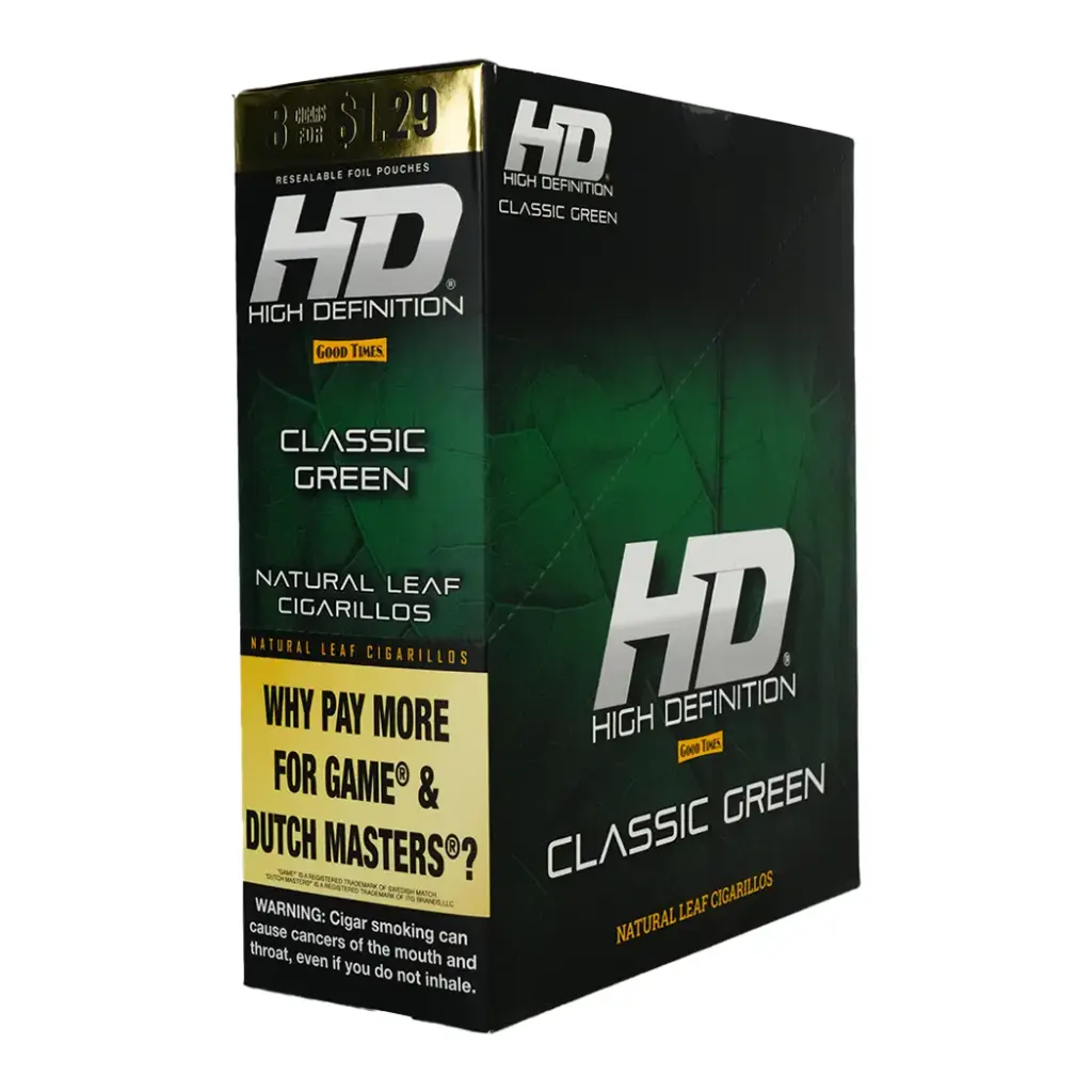 GT HD 3 For $1.29 15pk Classic Green Box (842426172172)