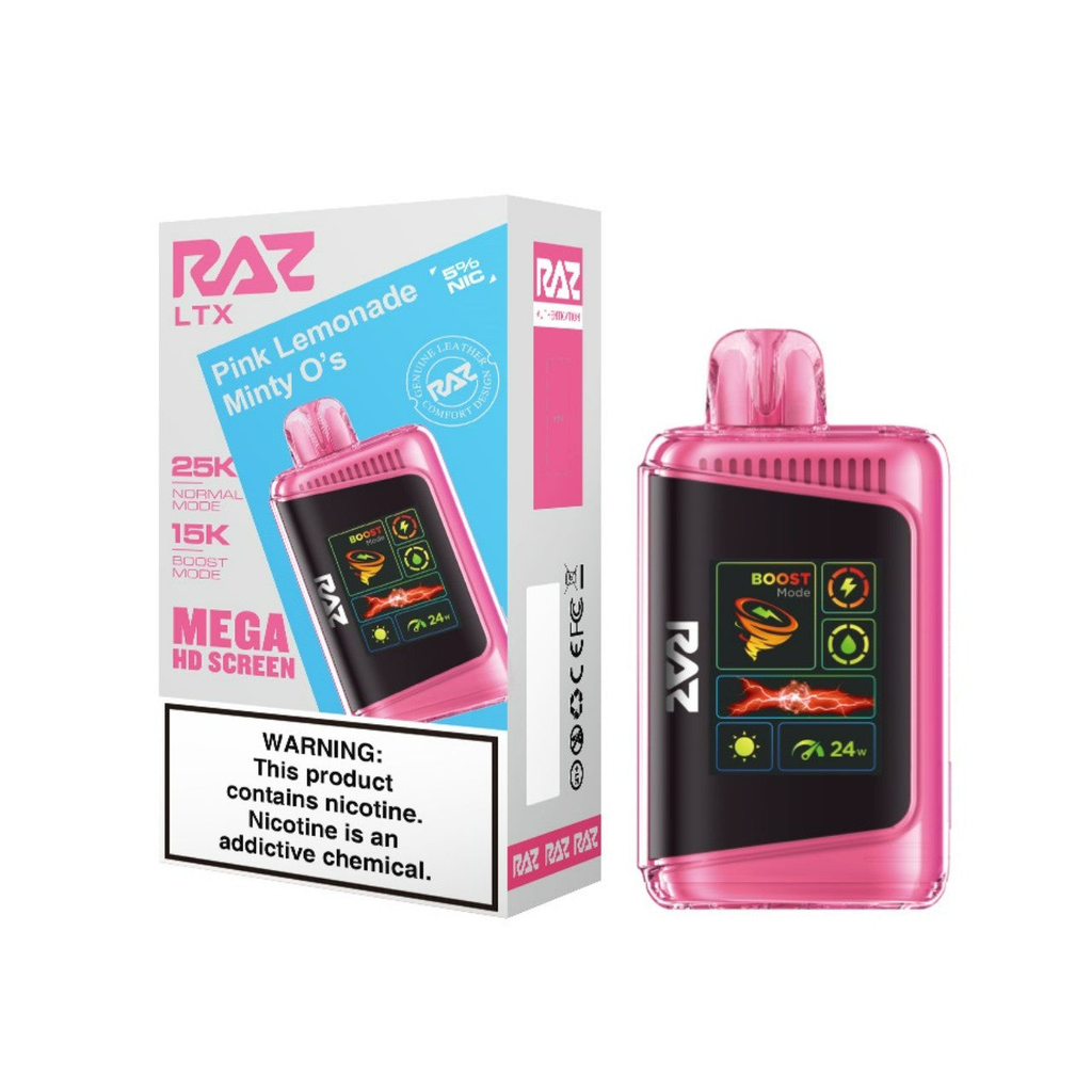 RazLtx 5pk 5% 25k Pink Lemonade Minty O´s Box (6972866506672)