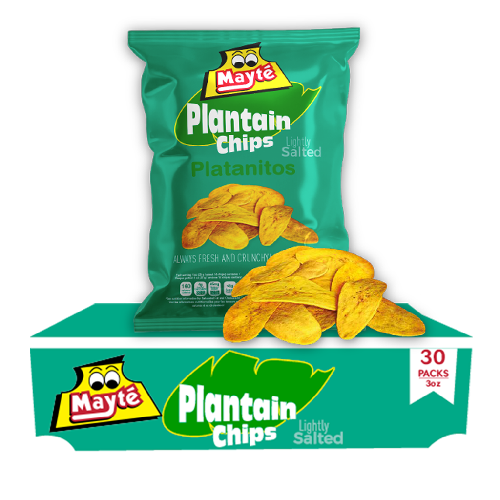Mayte 1pk 3oz Plantain Salted Box (856414001627) Unit (856414001016)