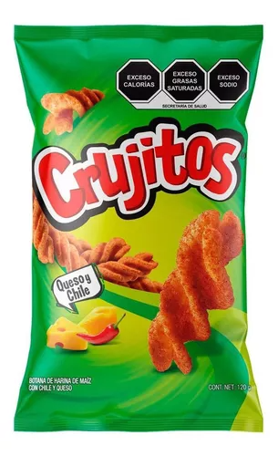 Sabritas 1pk 120g Crujitos Queso y Chile Unit (7501011131040)