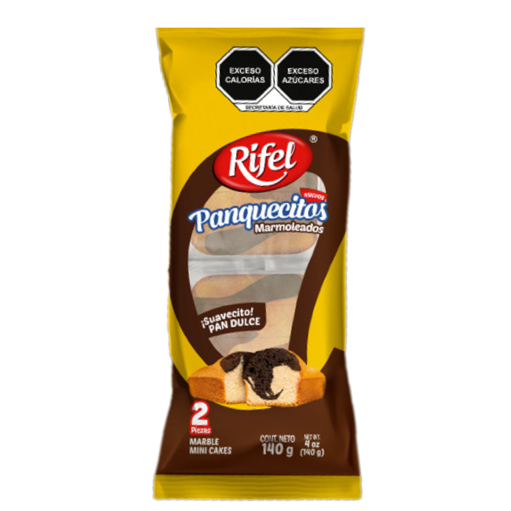 Rifel 1pk 6ct 4.9oz Panquecitos Marmoleados Unit (7503024779059)