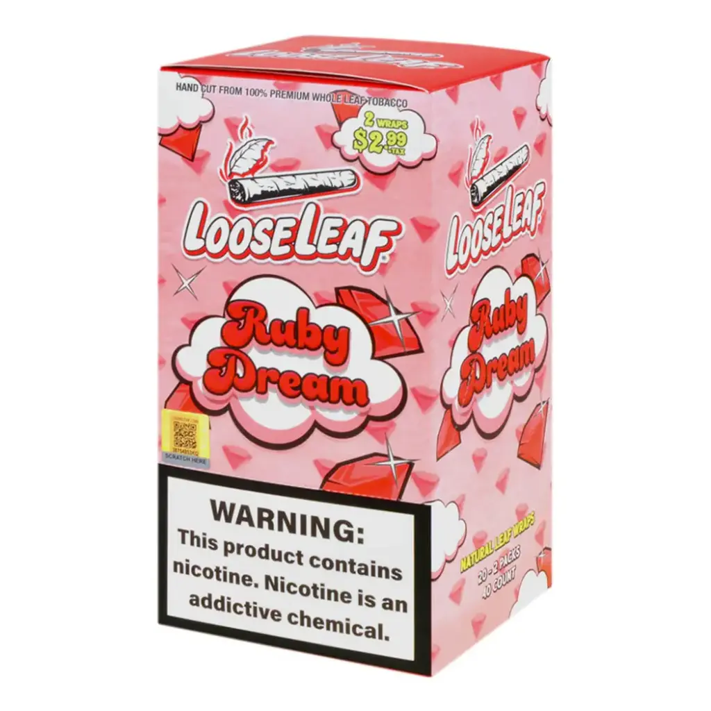 Loose Leaf 20-2 Packs $2.99 Ruby Dream Box (769577921391)