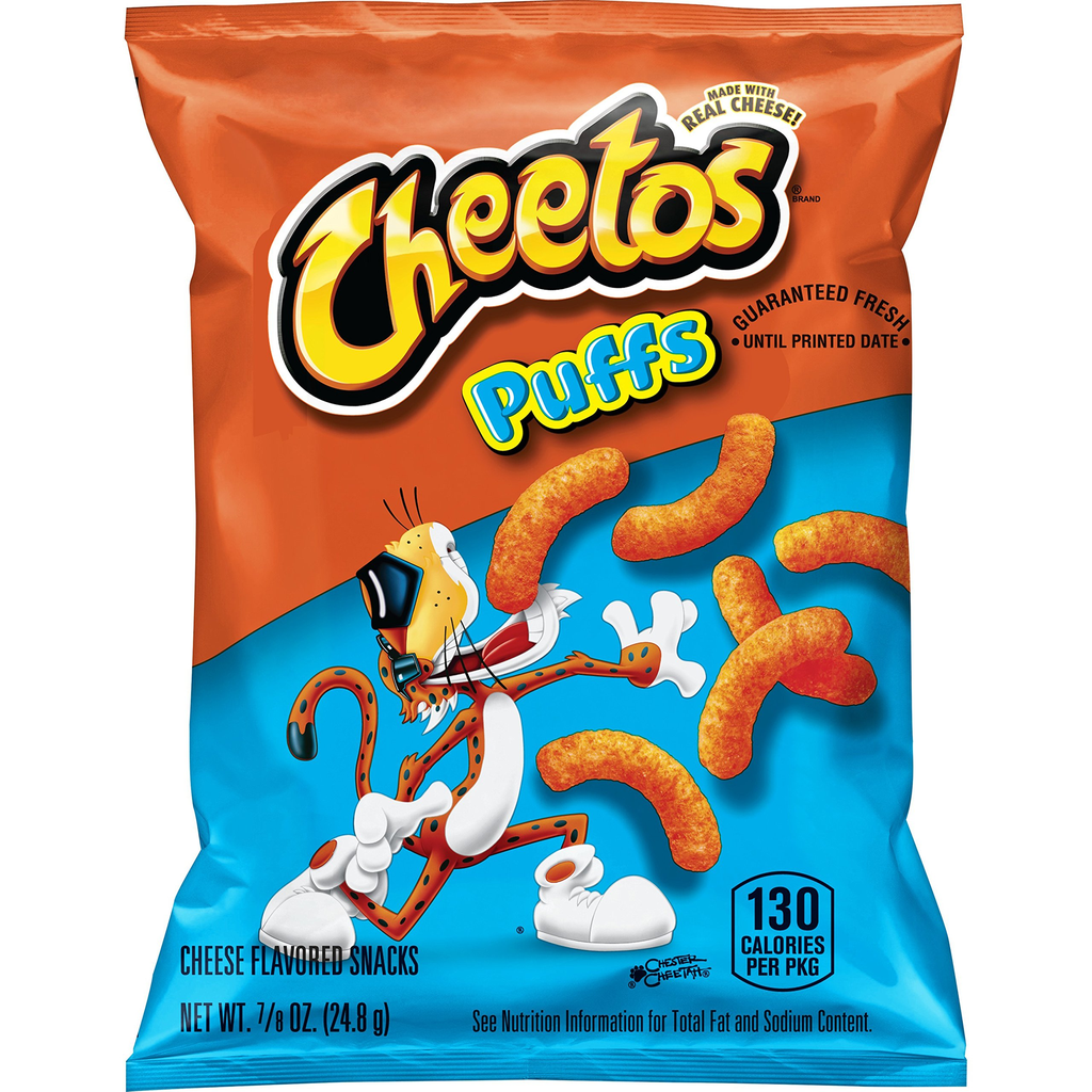 FRITOLAY 0.75 OZ CHEETOS PUFFS 44 CT Box (028400206495) Unit (028400002561)