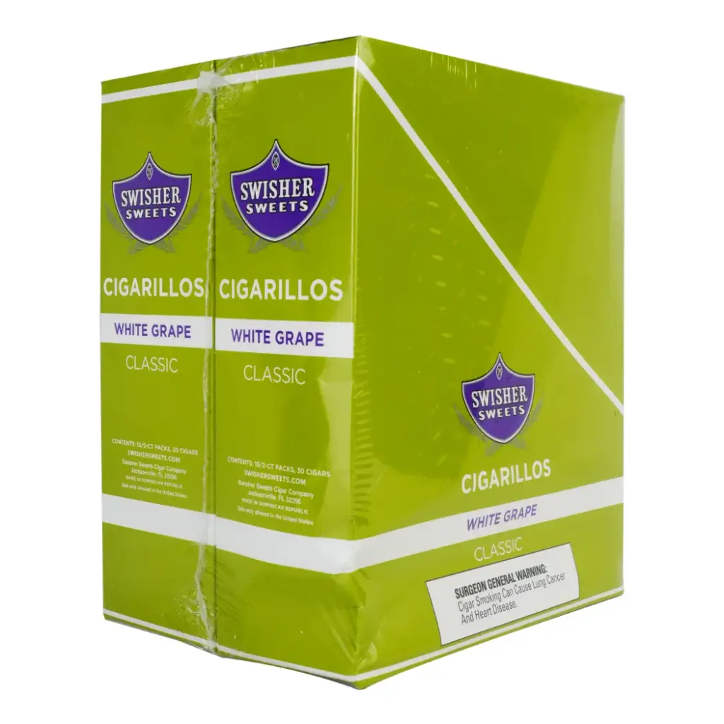 Swisher Sweet 2 For $1.19 White Grape Box (025900279080)