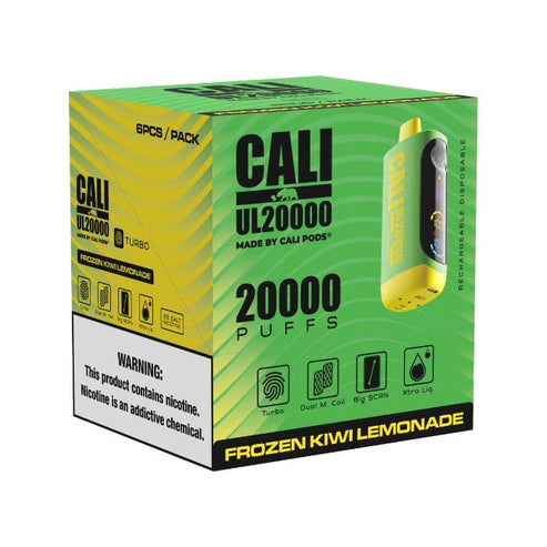 Cali UL20000 6pk Frozen Kiwi Lemonade Box (716841049886) 