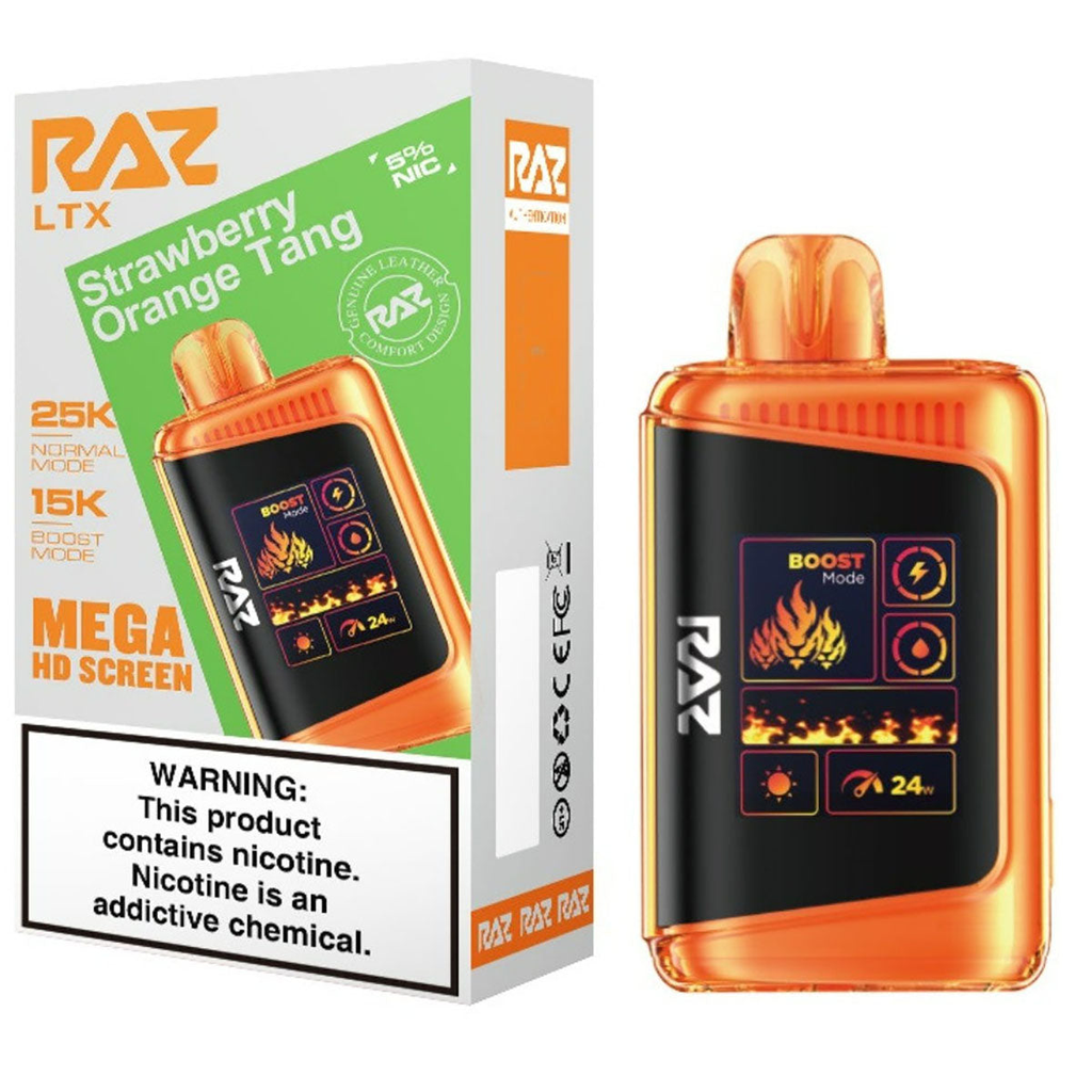 RazLtx 5pk 5% 25k Strawberry Orange Tang Box (6972866507617)
