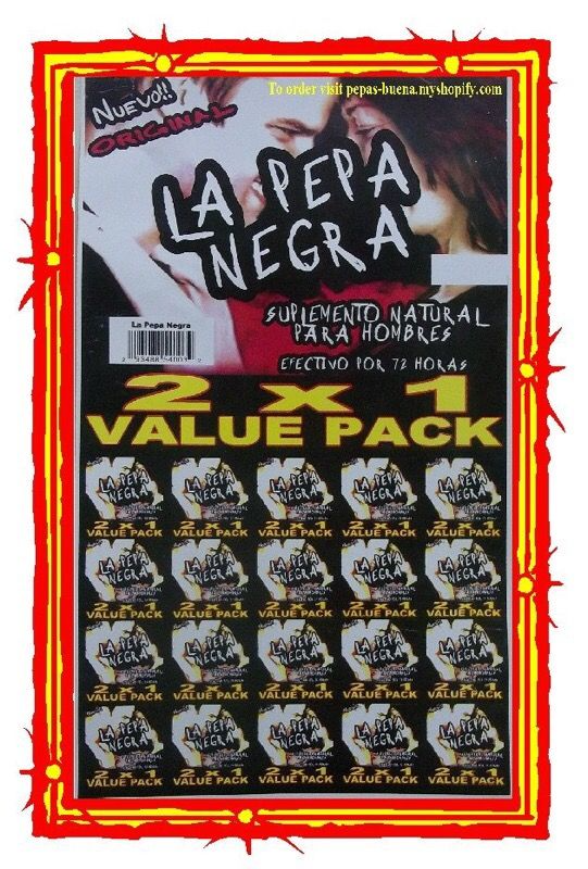 LA PEPA NEGRA 20-2X1 PACK (MALE SEX PILLS) Box (293488540032)