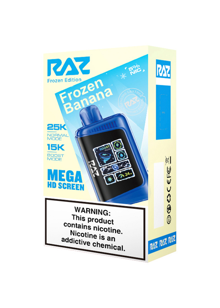 RazLtx 5pk 5% 25k Frozen Banana Box (6972866507495)