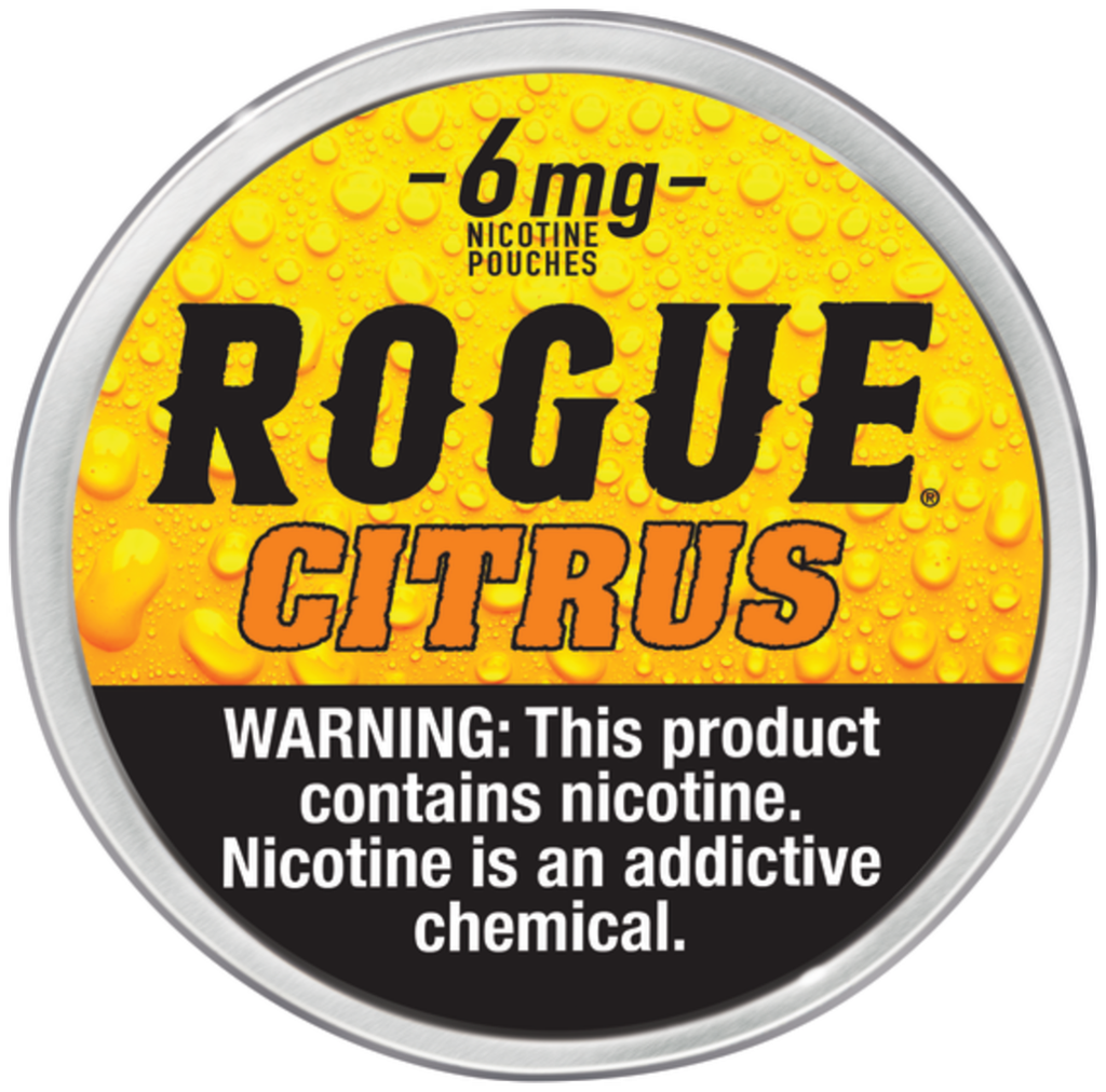 ROGUE 6MG POUCHES (Citrus) Box (840045201006)