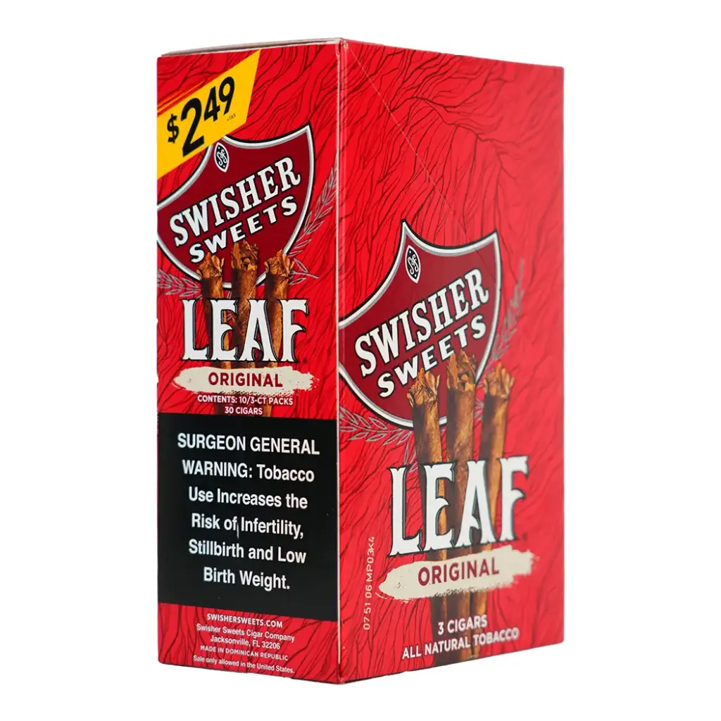 Swisher Leaf $2.49 10-3pk Original Box (025900359508)