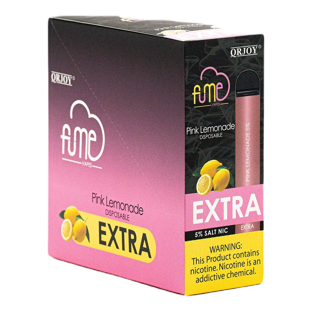 FumeExtra 10pk 5% 1.5k Pink Lemonade Box (6973304113230)