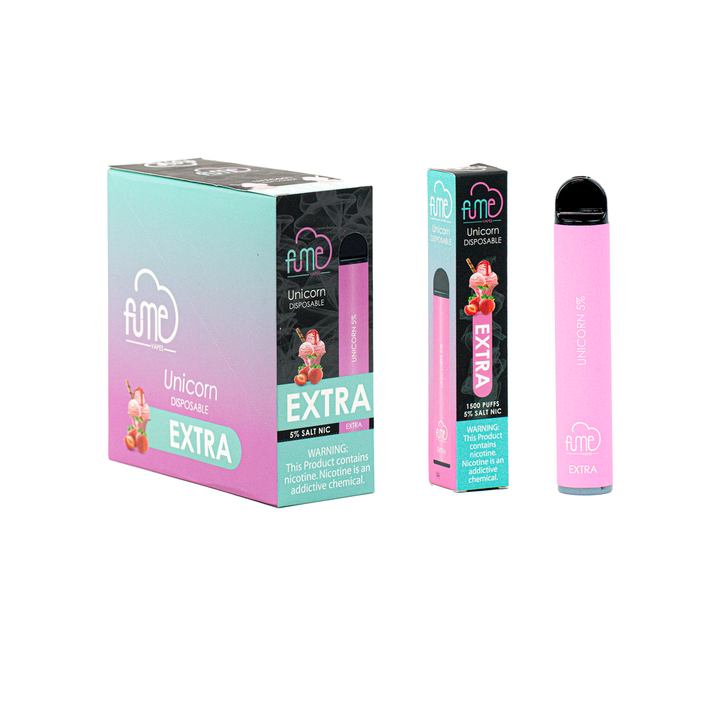 FumeExtra 10pk 5% 1.5k Unicorn Box (6973304117115)