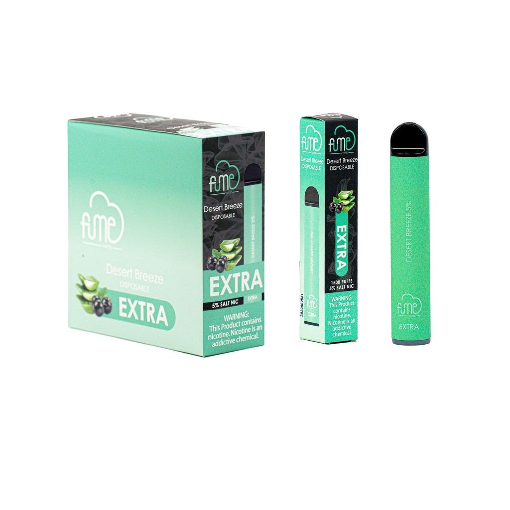FumeExtra 10pk 5% 1.5k Desert Breeze Box (6973304116842)