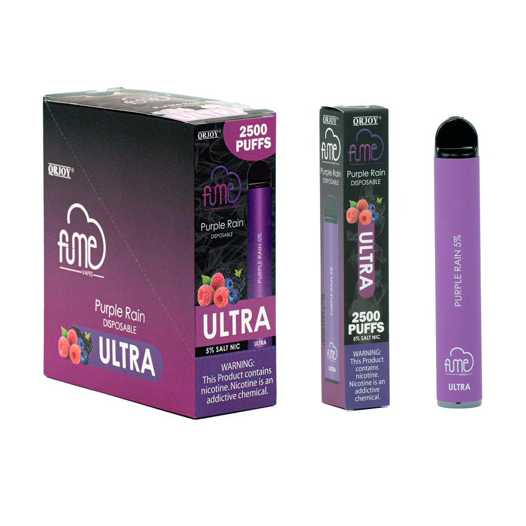 FumeUltra 10pk 5% 2.5k Purple Rain Box (6973304113650) Unit (6973304113643)