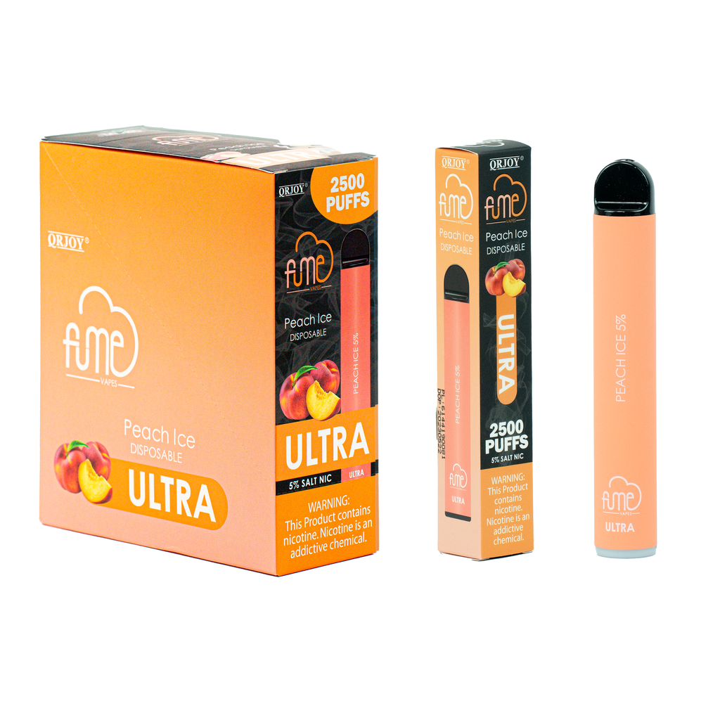 FumeUltra 10pk 5% 2.5k Peach Ice Old Box (6973304114879) Unit (6974710144863)