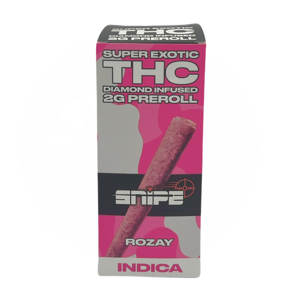 SNIPE PINK DIAMOND INFUSED 2G PREROLL-10PK BOX (Rozay) Box (850067919896)