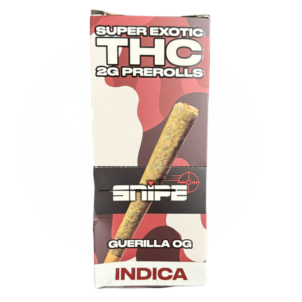 SNIPE 2G PREROLL-10PK BOX (Guerilla Og) Box (850067919704)