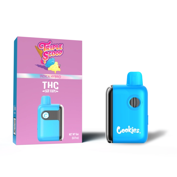 Cookies 5g Vape 5pk Triple Scoop Box (695682285038) 