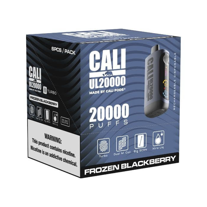 Cali UL20000 6pk Frozen Blackberry Box (716841049916)