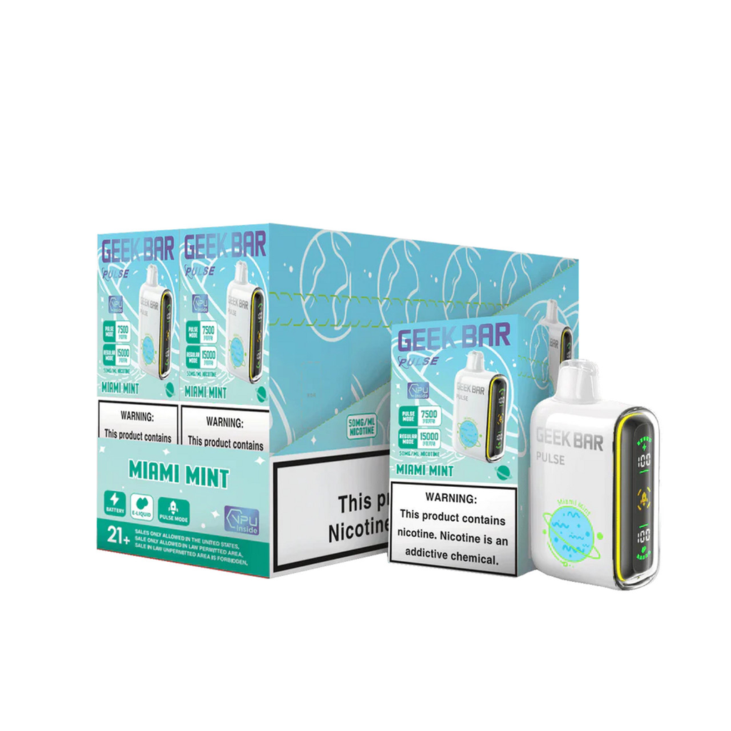 GeekBarPulse 5pk 5% 15k Miami Mint (810125435959) Unit (810125436758) 