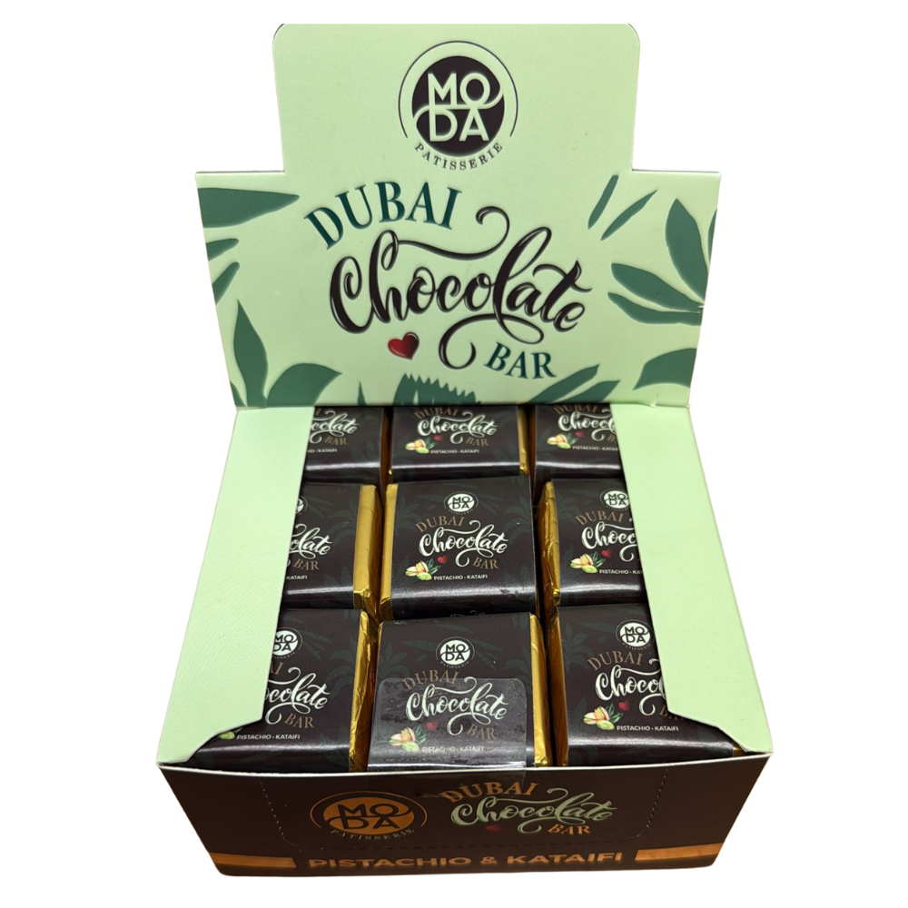 Dubai Chocolate 36pk 20g 0.7oz Pistachio Box (850067340447)