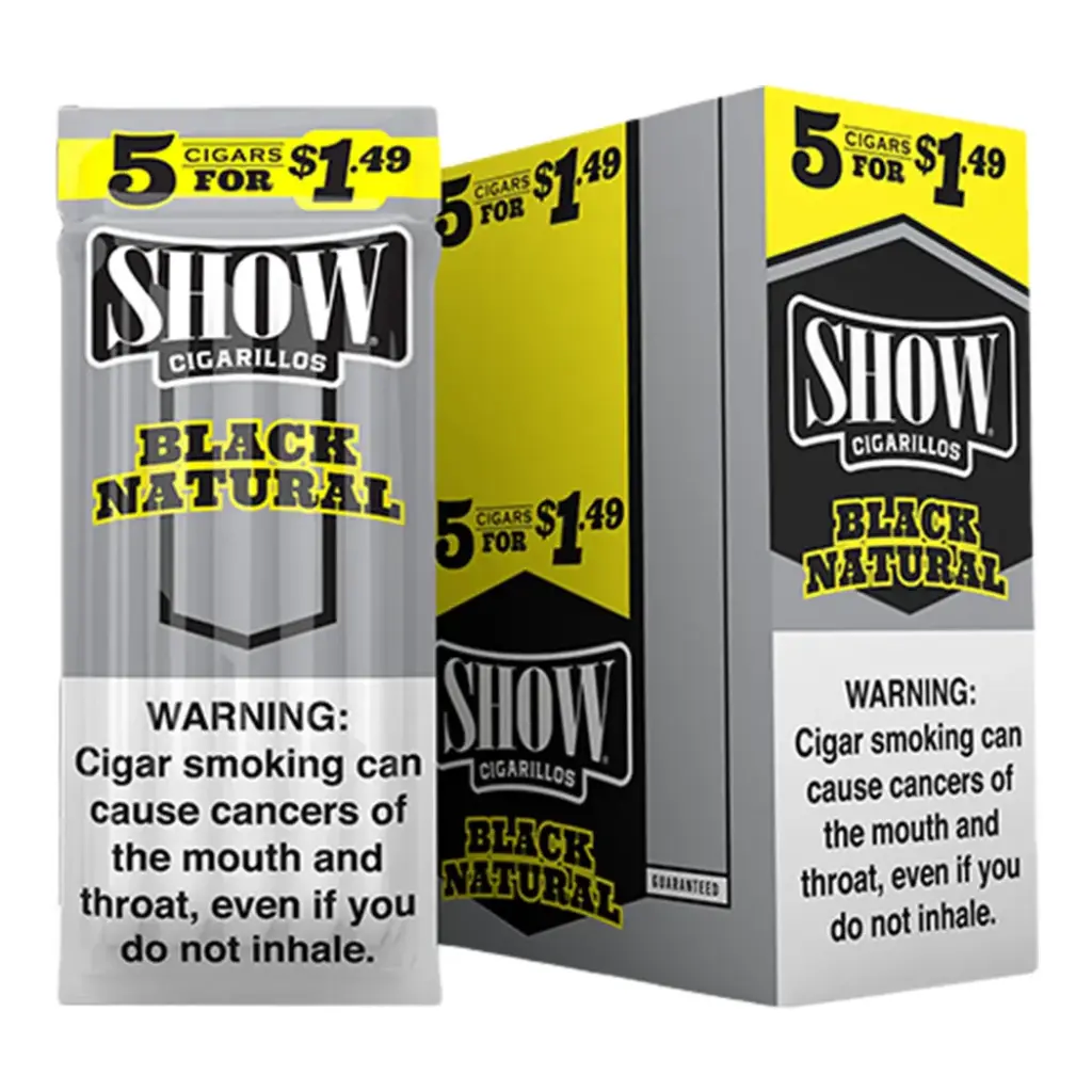 Show 5 For $1.49 15ct Black Natural Box (817127024198)