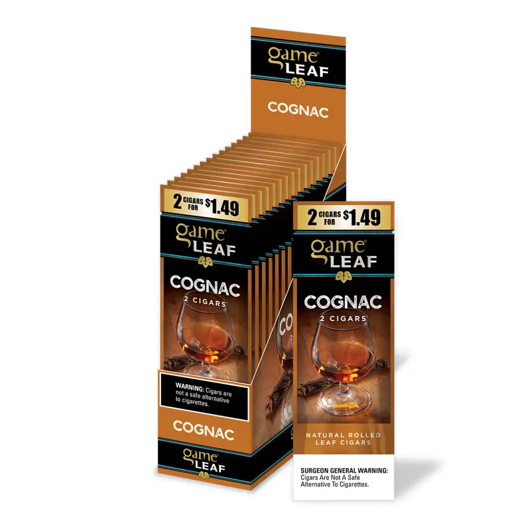 Game Leaf 2 For $1.49 Cognac Box (031700238080)