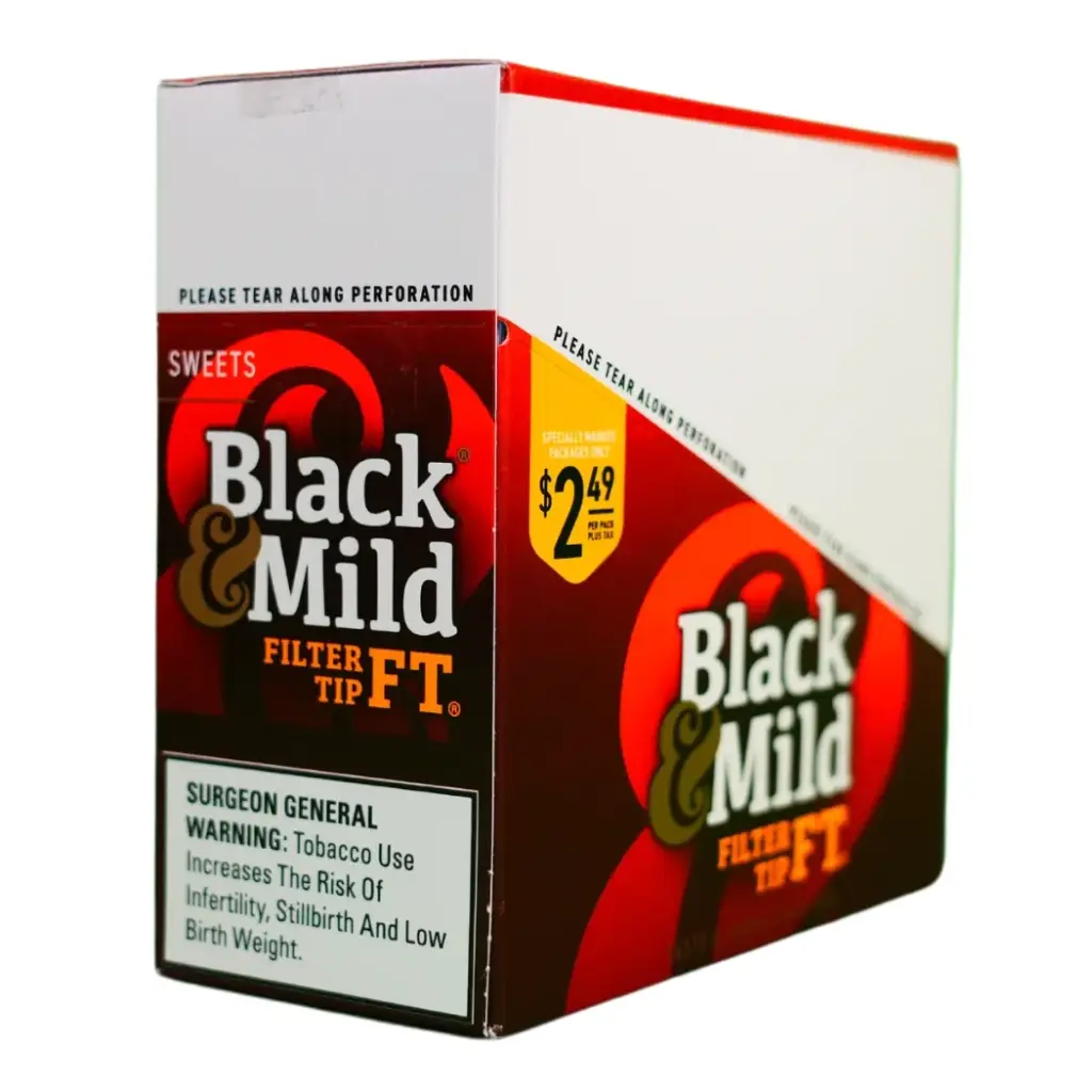 Black & Mild $2.49 Sweet 10-5pk Filter Tip Box (070137514855)