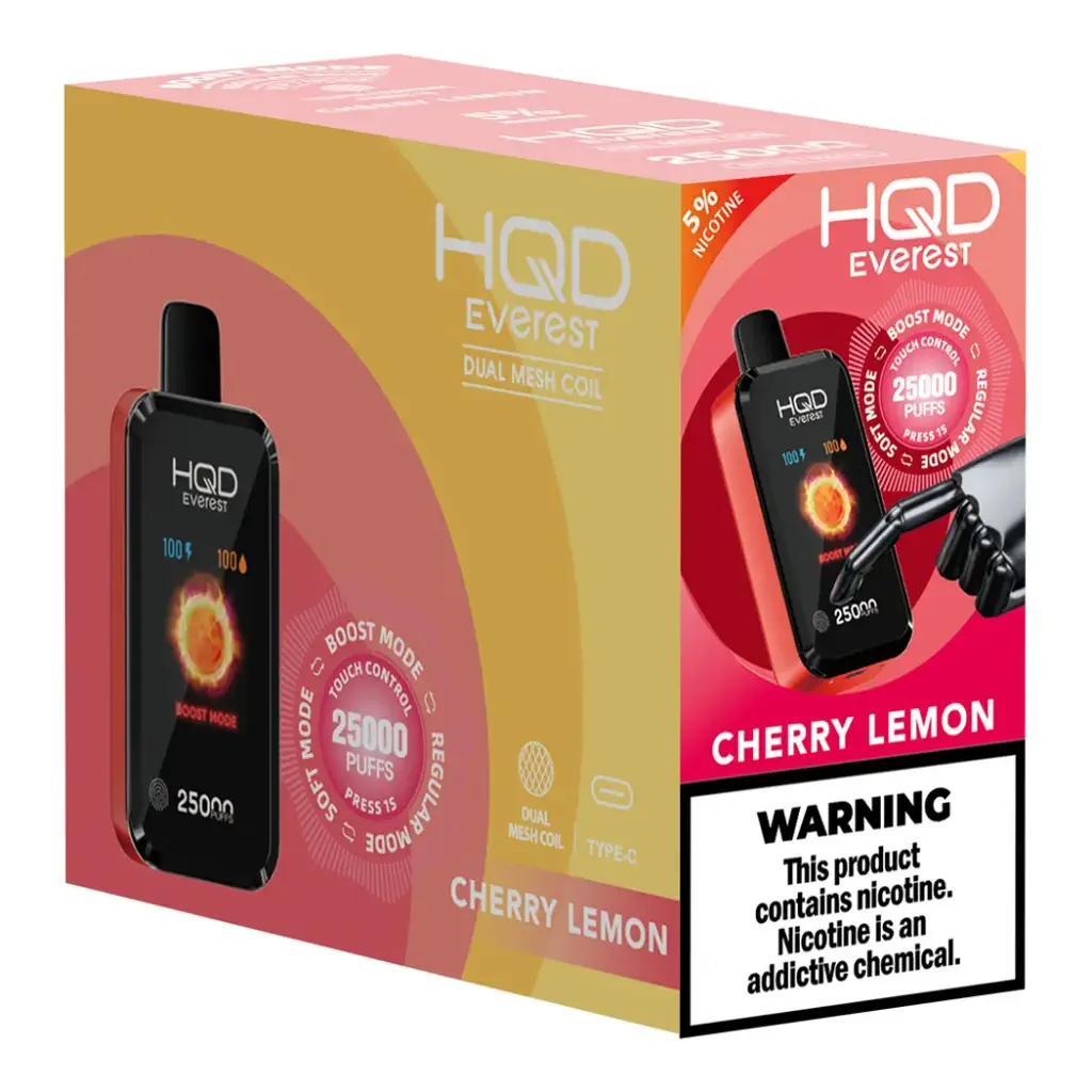 HqdEverest 5pk 5% 25k Cherry Lemon Box (6937105492635) 
