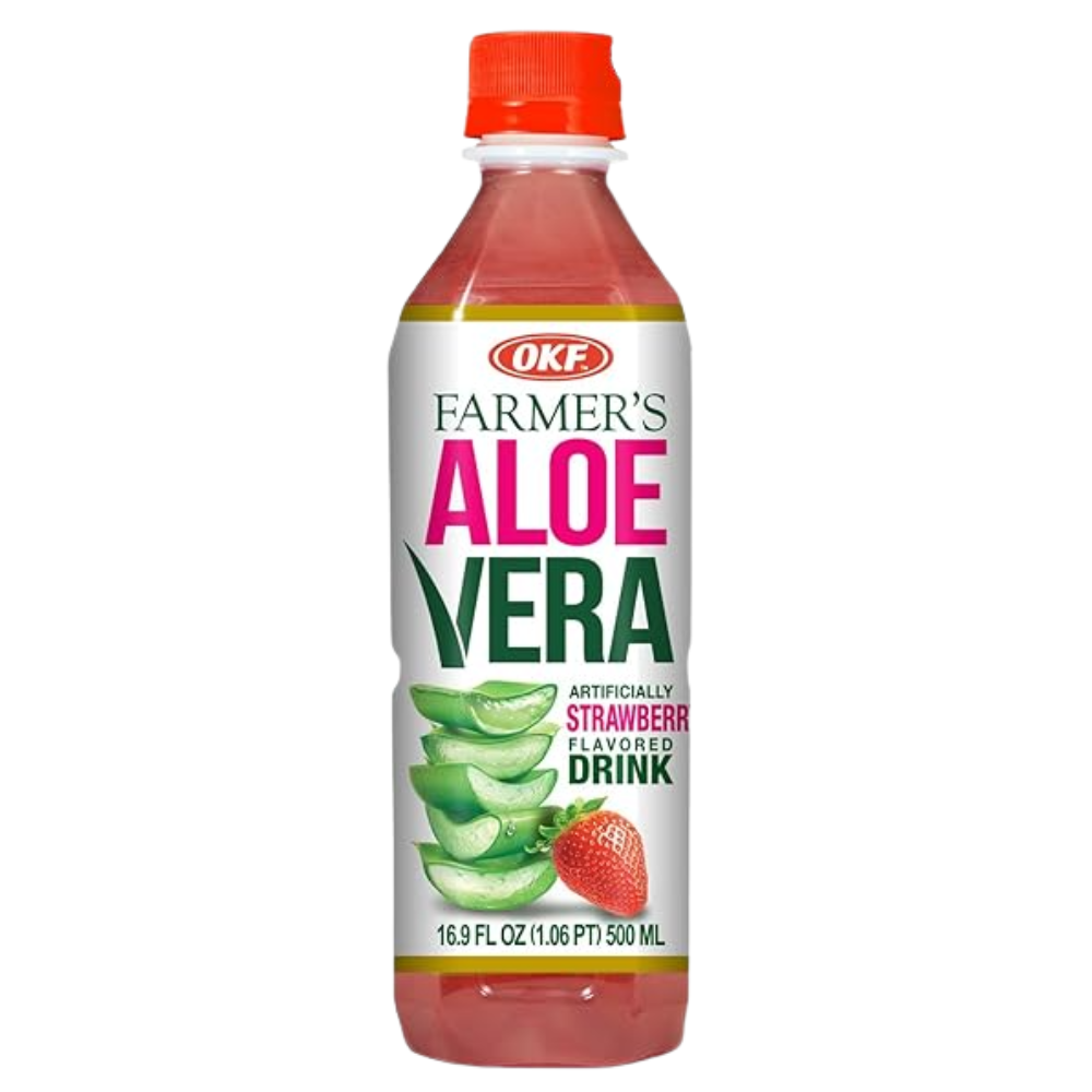 Okf Aloe Vera 20pk 500ml Strawberry Unit (88439400739)