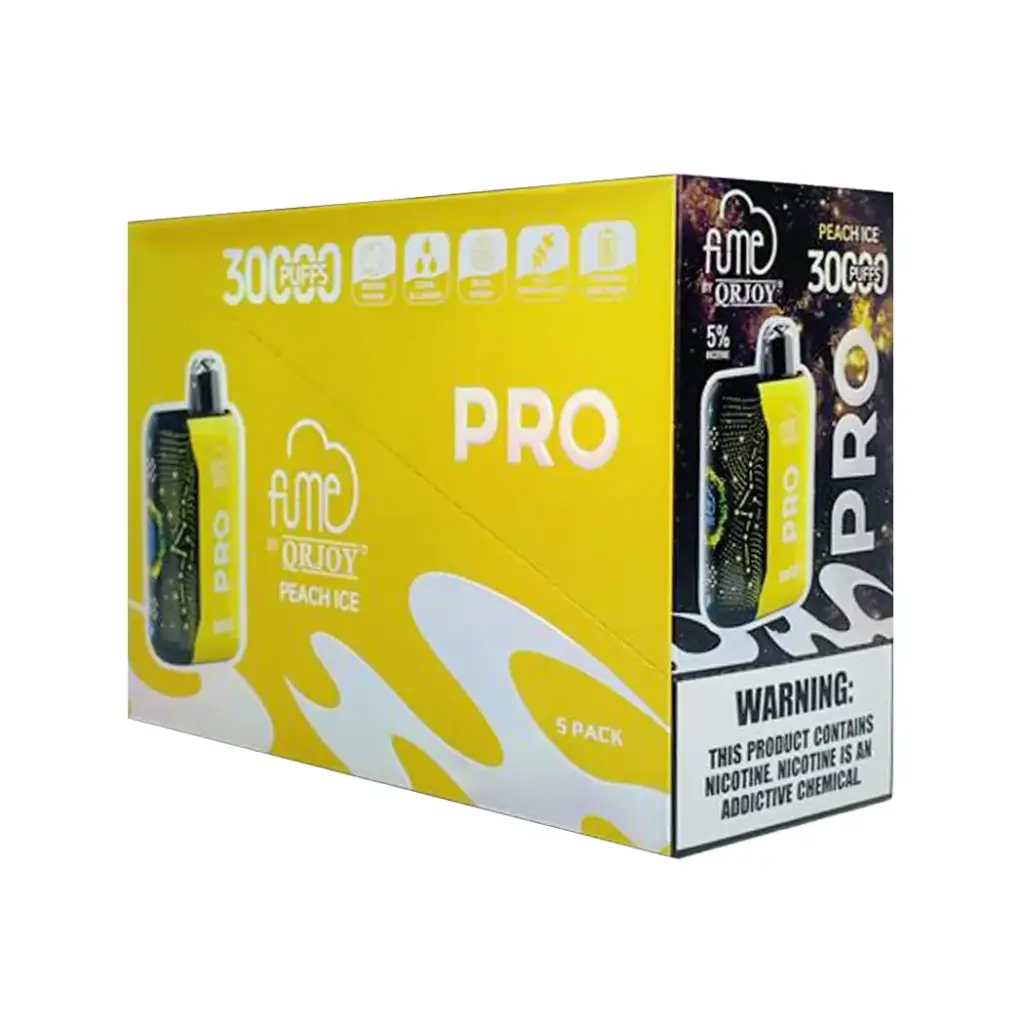 FumePro 5pk 5% 30k Peach Ice Box (6941821735723) Unit (6941821735556)