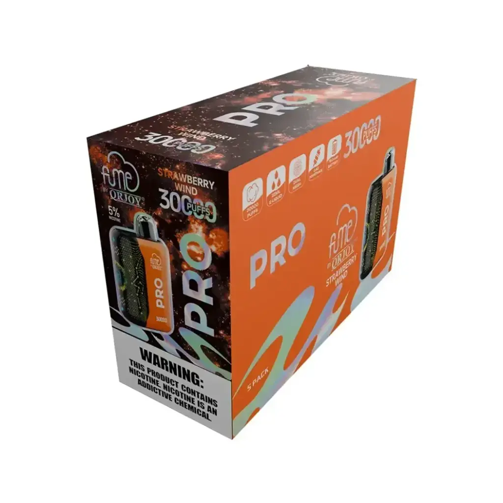 FumePro 5pk 5% 30k Strawberry Wind Box (6941821735730) Unit (6941821735563)