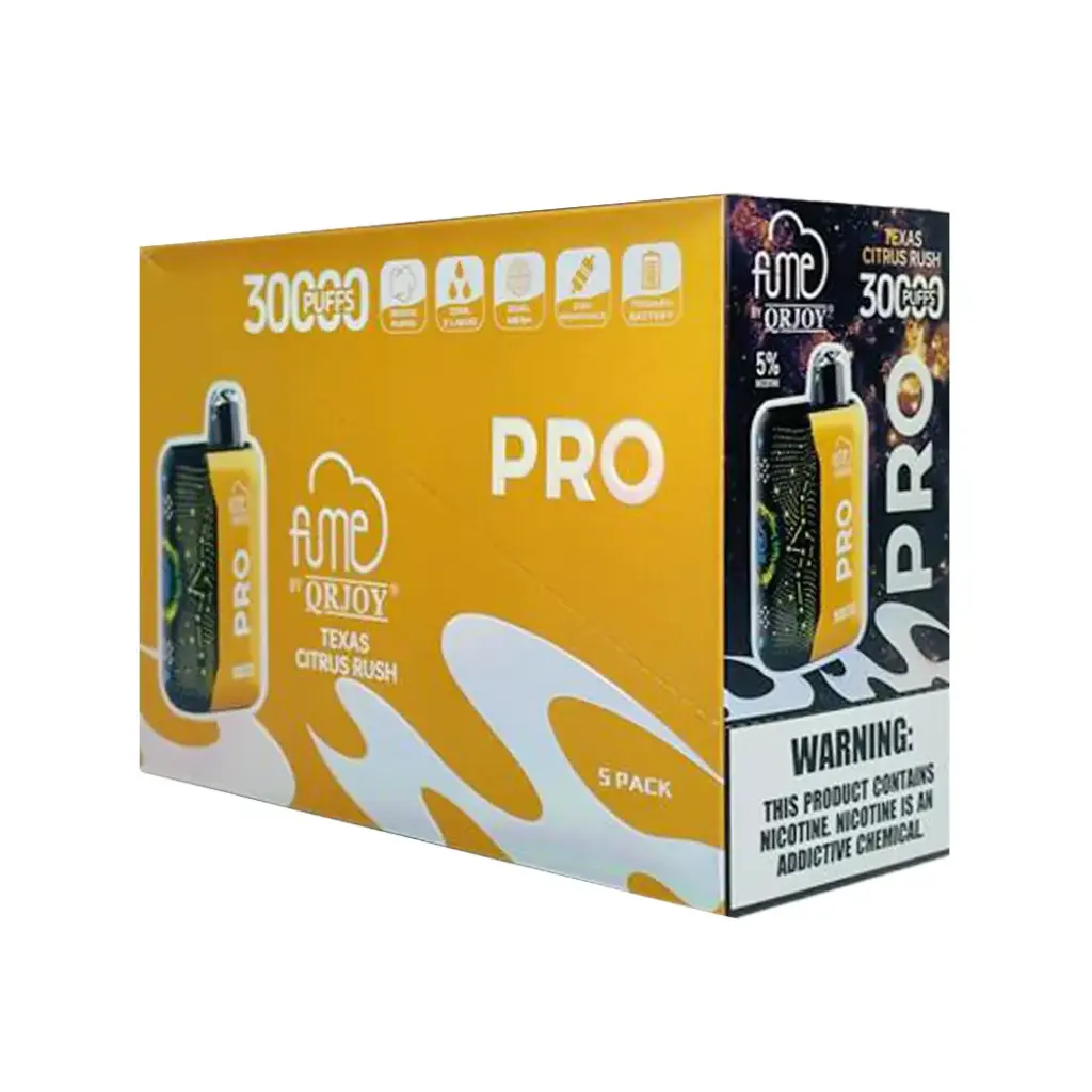 FumePro 5pk 5% 30k Texas Citrus Rush Box (6941821735815) Unit (6941821735648)