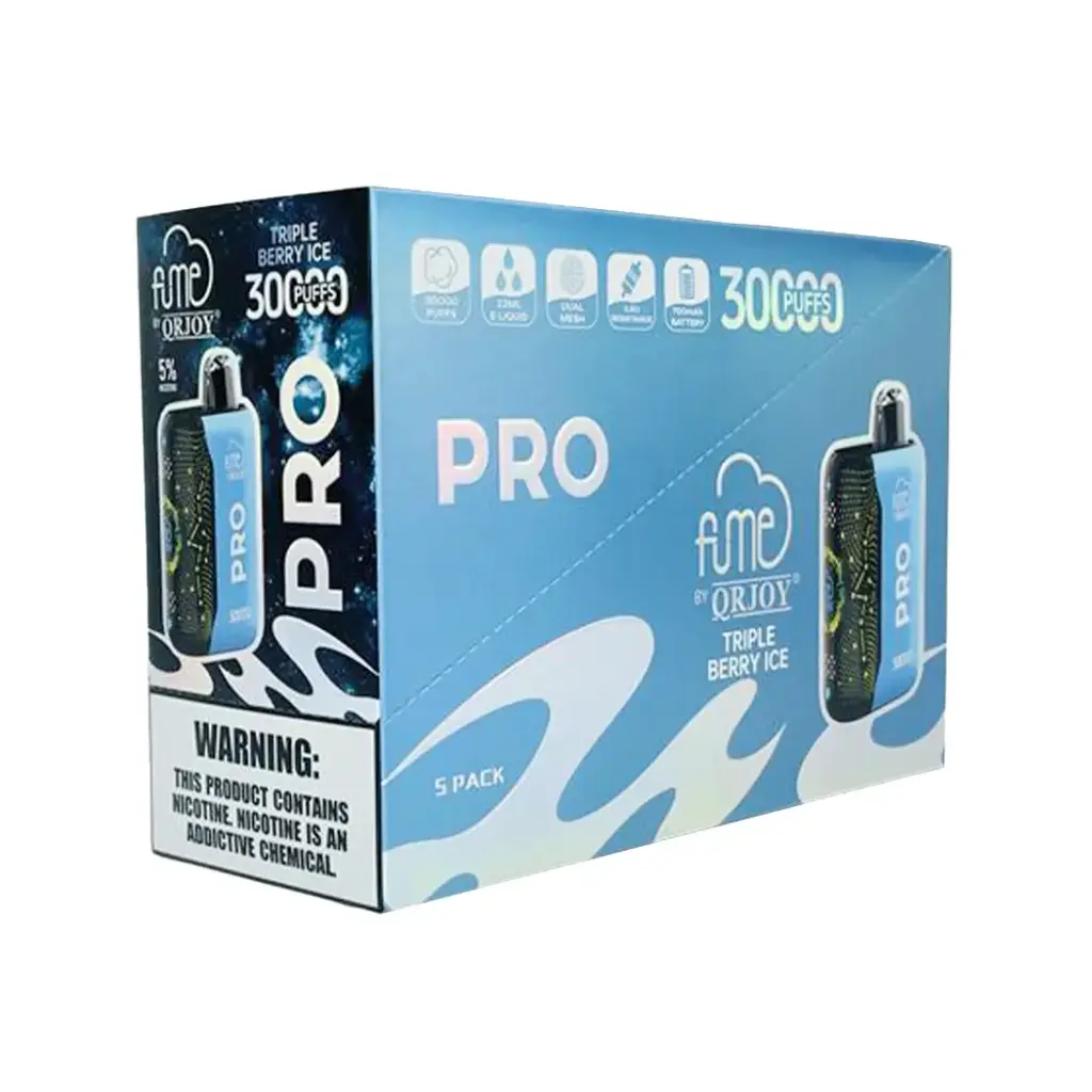 FumePro 5pk 5% 30k Triple Berry Ice Box (6941821735754) Unit (6941821735587)