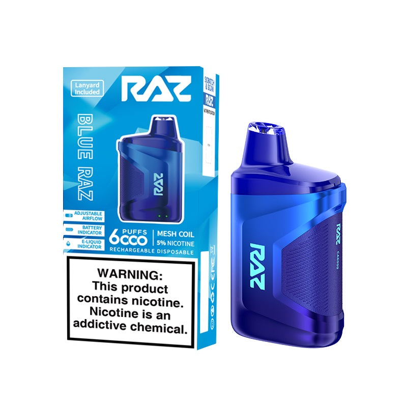 RazCa6000 10pk 5% 6k Blue Raz Box (6975984051833)