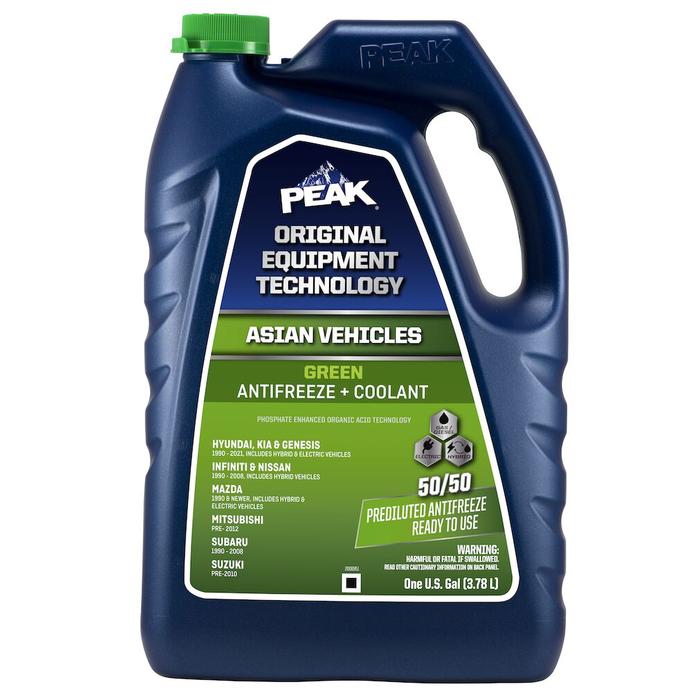 Peak Antifreeze 6pk 1gal 50/50 Premix Green Blue Unit (074804002256)