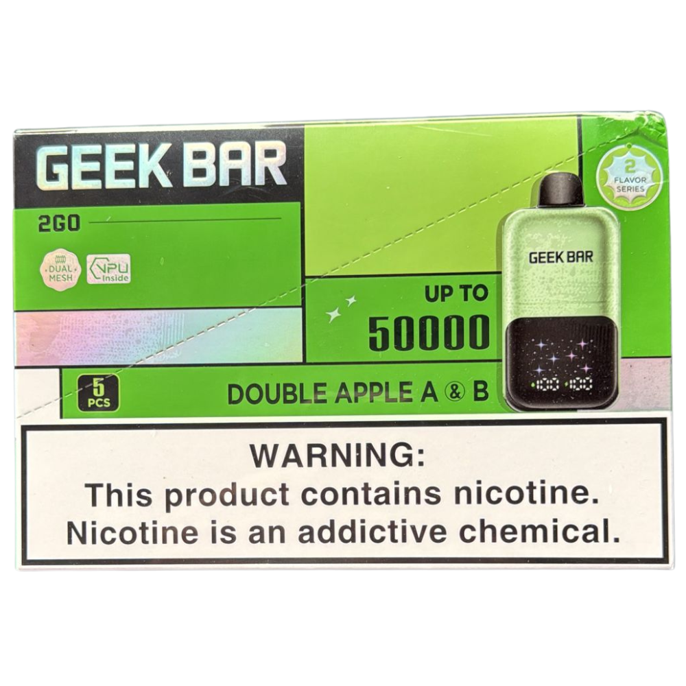 GeekBar2GO 5pk 50k Double Apple A&B Box (6977863397513)